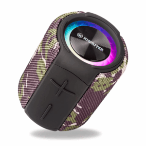 CAIXA DE SOM BLUETOOTH KMASTER K400 - RESISTENTE Á ÁGUA - Verde Camuagem