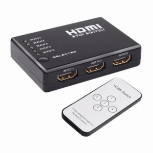 SWITCH HDMI 5 PORTAS - Preto