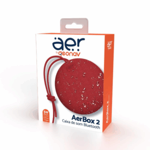 CAIXA DE SOM BLUETOOTH AERBOX 2 VERMELHO
