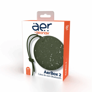CAIXA DE SOM BLUETOOTH AERBOX 2 VERDE MILITAR